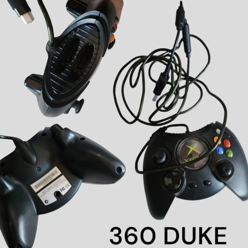 XBOX 4 Controllers and 1 Cord Various Styles.